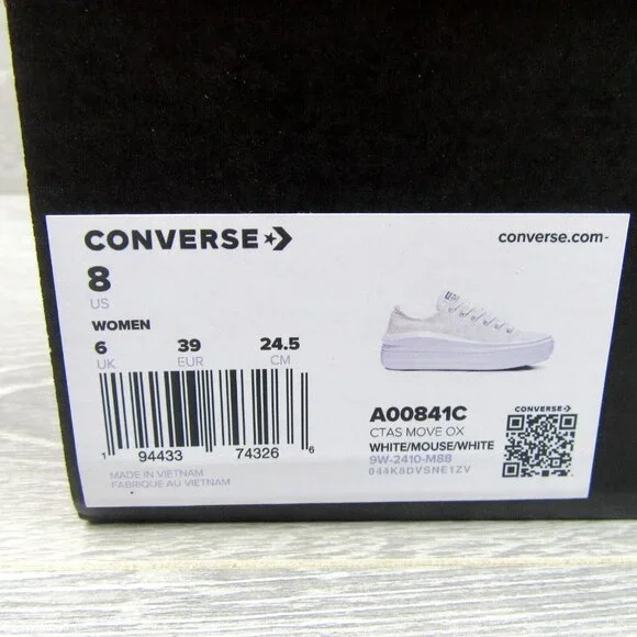 Converse Chuck Taylor All Star Move OX Floral Shoes Women's Size 8 NEW - Picture 15 of 15